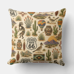 New Mexico Route 66 Sofaåsen Kudde