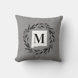 New mexico Rustiska utandningsmonogram Dekorativ k Kudde