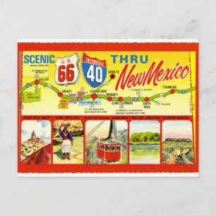 New mexico - Scenen U.S 66 Interstate 40 Vykort