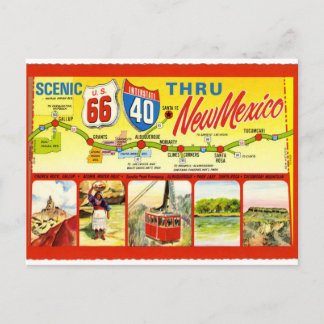 New mexico - Scenen U.S 66 Interstate 40 Vykort