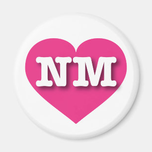 New mexico Shock rosa Heart - I kärlek NM Magnet