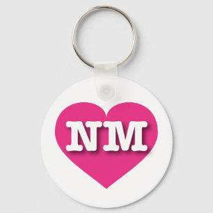 New mexico Shock rosa Heart - I kärlek NM Nyckelring
