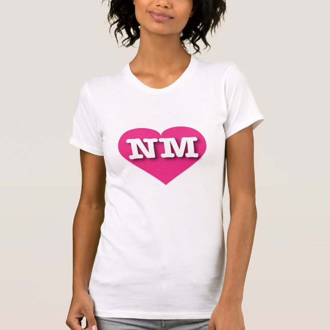 New mexico Shock rosa Heart - I kärlek NM T Shirt (Framsida)