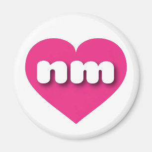 New mexico shock rosa hjärta - I kärlek nm Magnet