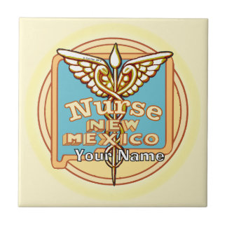 New Mexico Sjuksköterska Caduceus Tile Kakelplatta