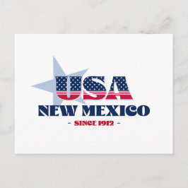 New Mexico Souvenir Blå Stjärna Postkort Vykort