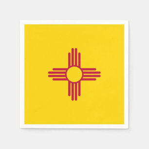 New Mexico State Flag Zia Symbol Parti Pappersservett