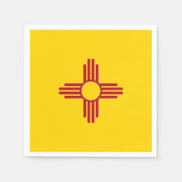 New Mexico State Flag Zia Symbol Party Pappersservett