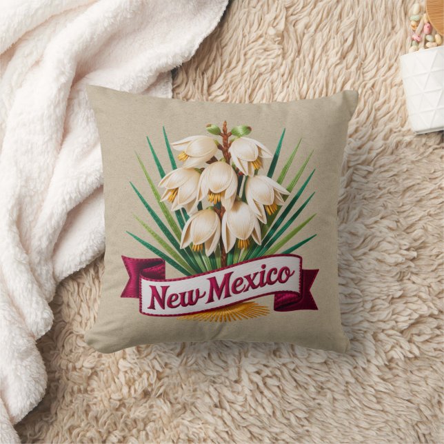 New mexico State FlowersEmblem Kudde (Filt)