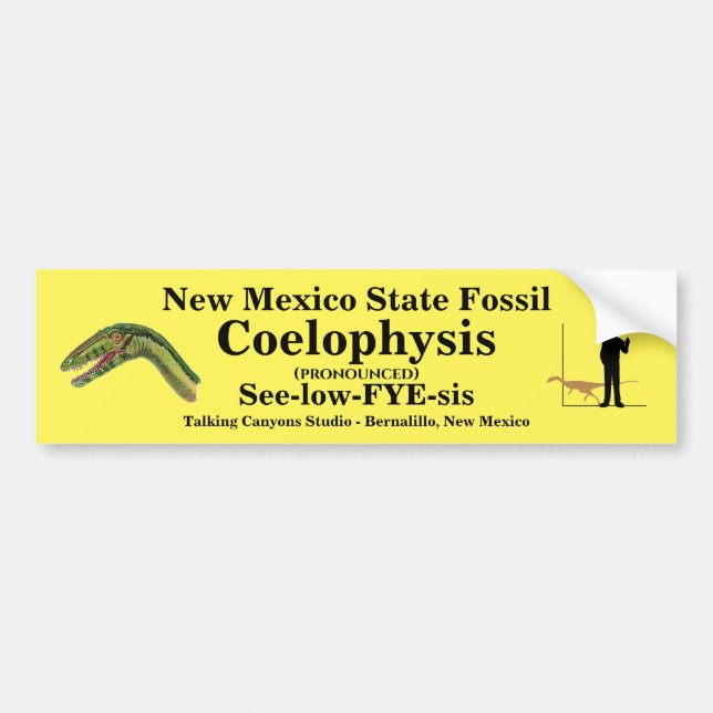 New mexico State Fossil Bumper Sticker Bildekal (Framsidan)