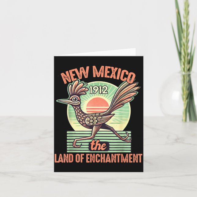 New Mexico State Land Of Enchantment Road Runner S Kort (Framsida)