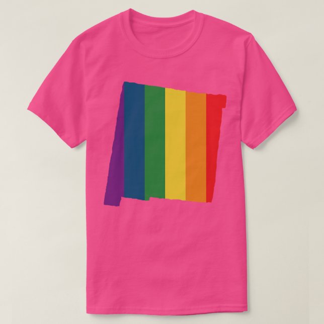 New mexico State Rainbow T Shirt (Design framsida)