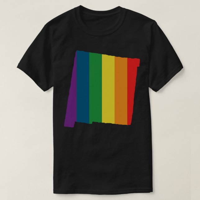 New mexico State Rainbow T Shirt (Design framsida)