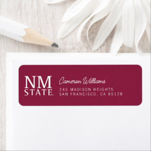 New Mexico State University:s examen Returadress Etikett