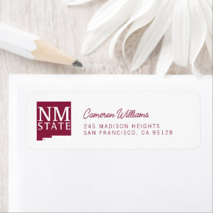 New Mexico State University:s examen Returadress Etikett
