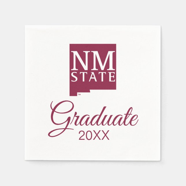 New Mexico State University:s examenutfärdande Pappersservett (Framsidan)