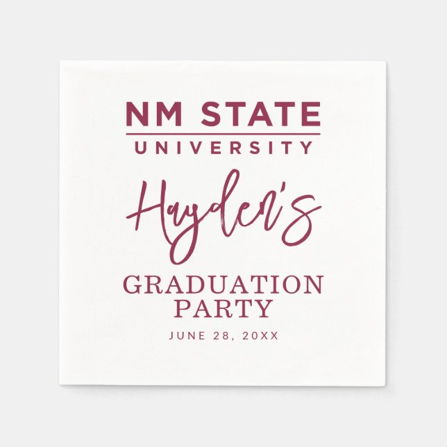 New Mexico State University:s examenutfärdande Pappersservett (Framsidan)