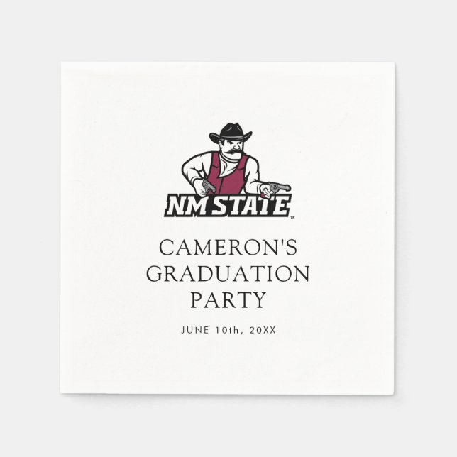 New Mexico State University:s examenutfärdande Pappersservett (Framsidan)