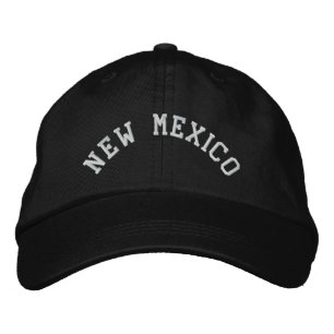 new mexico-staten Embroired Broderad Keps