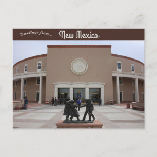 New mexico-staten Huvudstad Santa Fe New mexico Vykort
