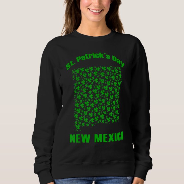 New mexico-staten Karta St Saint patrick's day Grö T Shirt (Framsida)