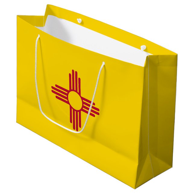 New mexico Statlig flagga (Framsidan Vinklad)