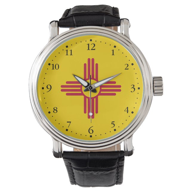 New mexico Statlig flagga Armbandsur (Framsida)