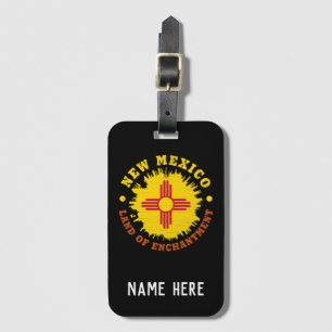 NEW MEXICO STATLIG FLAGGA BAGAGEBRICKA
