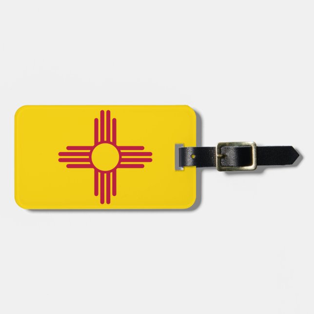 new mexico Statlig flagga Bagagebricka (Horisontell Framsida)