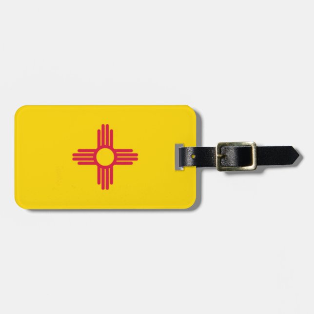 New mexico Statlig flagga Bagagebricka (Horisontell Framsida)