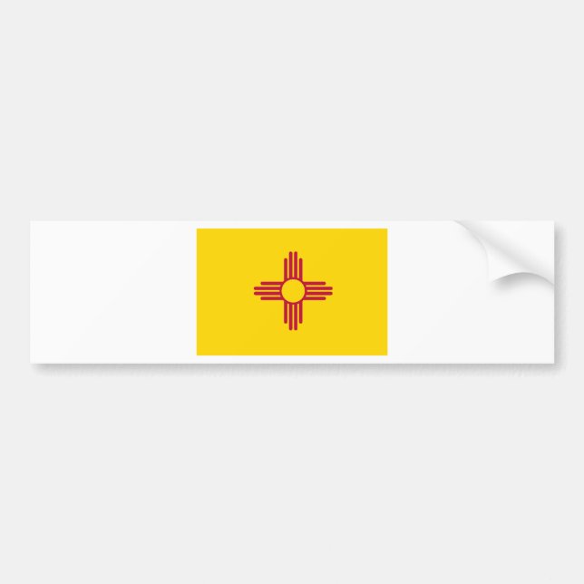 new mexico Statlig flagga Bildekal (Framsidan)