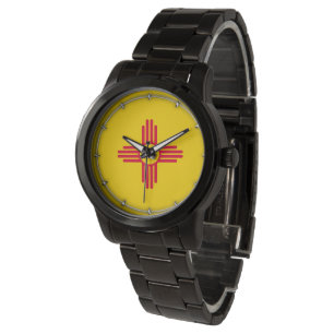 New mexico Statlig flagga design Armbandsur