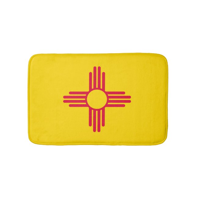 New mexico Statlig flagga design Badrumsmatta (Framsidan)