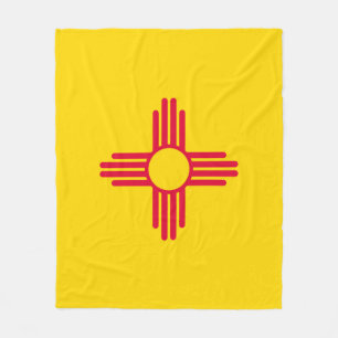 New mexico Statlig flagga design Fleecefilt