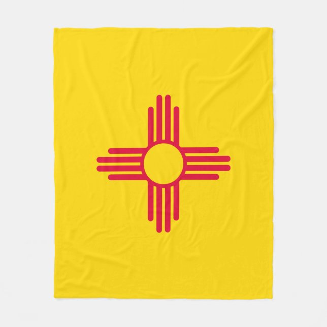 New mexico Statlig flagga design Fleecefilt (Framsidan)