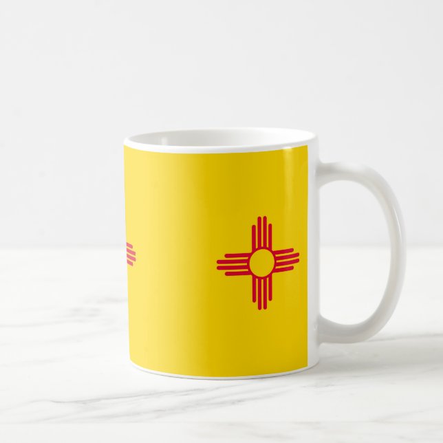 New mexico Statlig flagga design Kaffemugg (Höger)