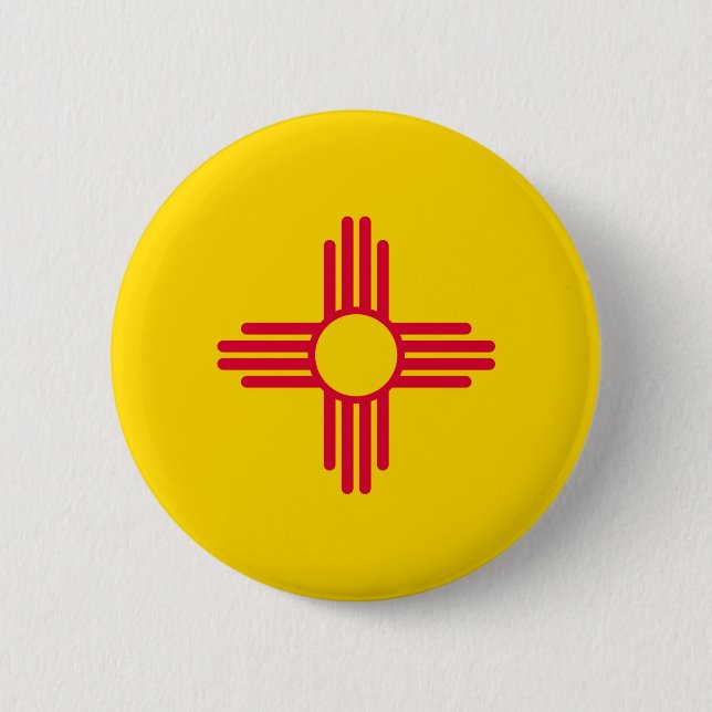 New mexico Statlig flagga design Knapp (Framsida)