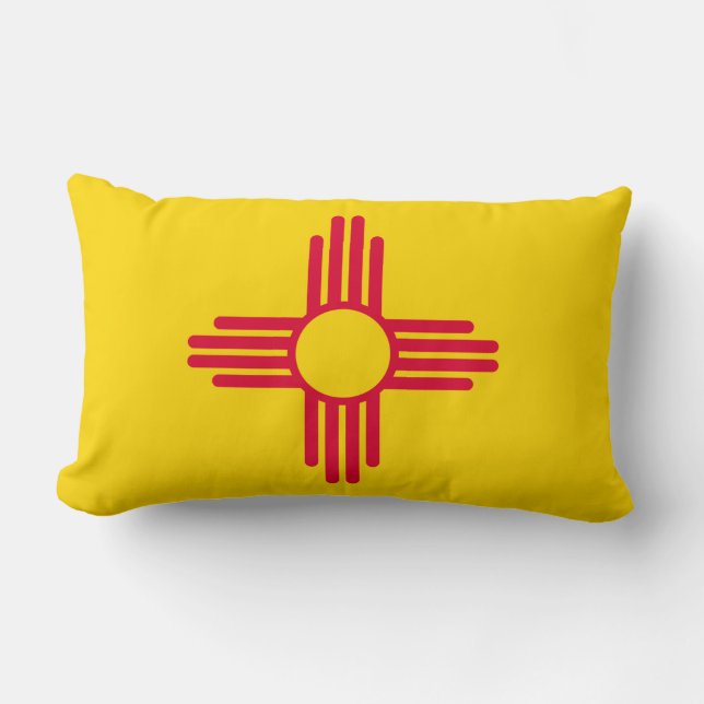 New mexico Statlig flagga design Lumbarkudde (Framsida)