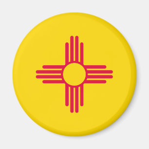 New mexico Statlig flagga design Magnet