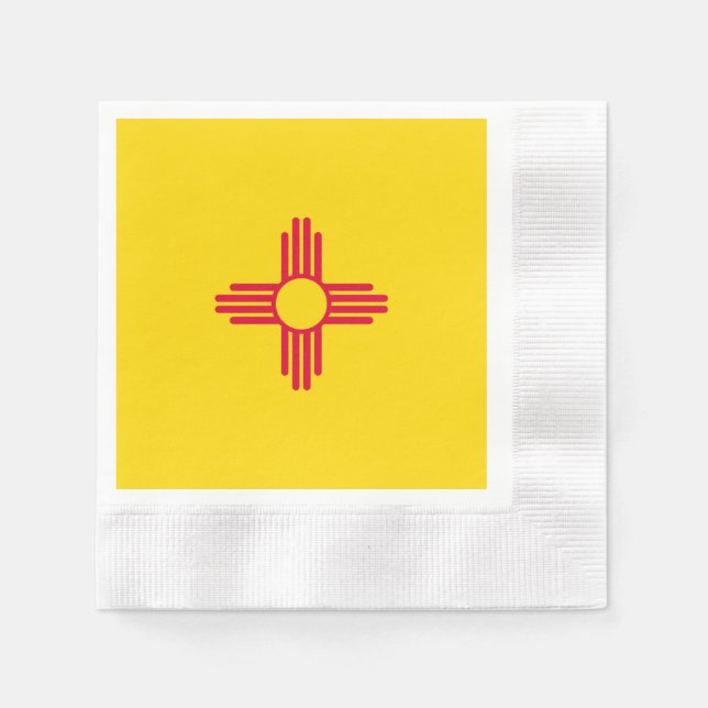 New mexico Statlig flagga design Pappersservett (Framsidan)