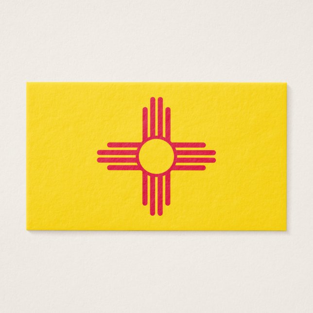 New mexico Statlig flagga design Visitkort (Framsidan)