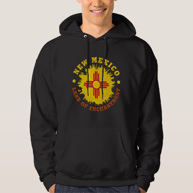 NEW MEXICO STATLIG FLAGGA HOODIE (Framsida)