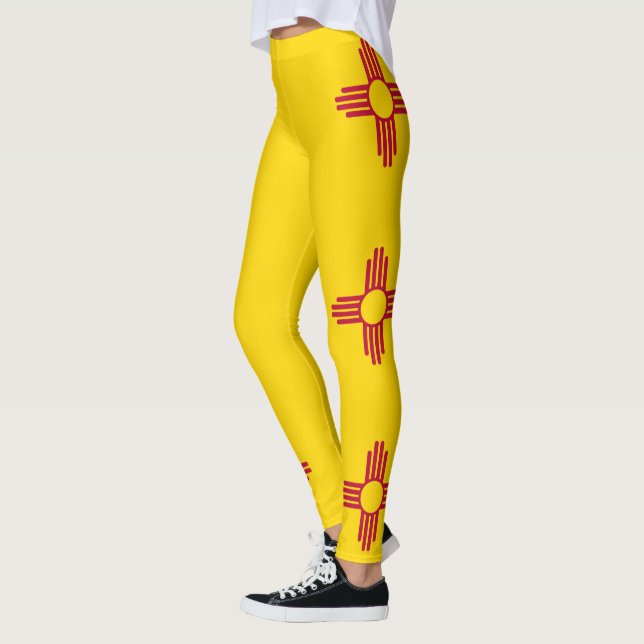 New mexico Statlig flagga Leggings (Vänster)