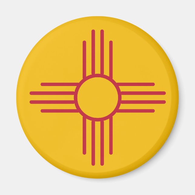 New mexico Statlig flagga Magnet (Framsidan)