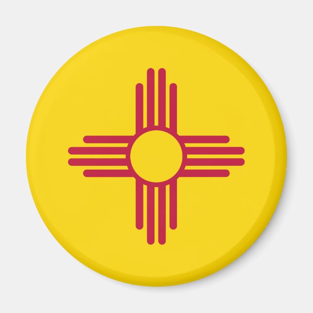New mexico Statlig flagga Magnet (Framsidan)