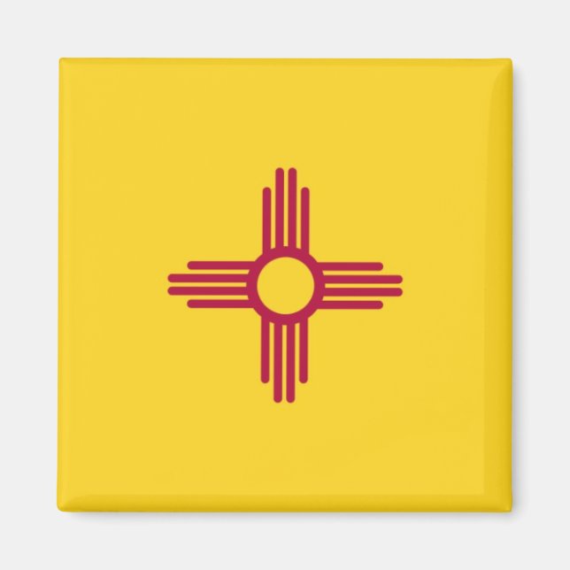 New mexico Statlig flagga Magnet (Framsidan)