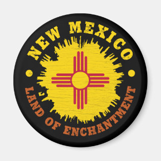 NEW MEXICO STATLIG FLAGGA MAGNET