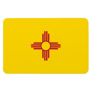 new mexico statlig flagga magnet