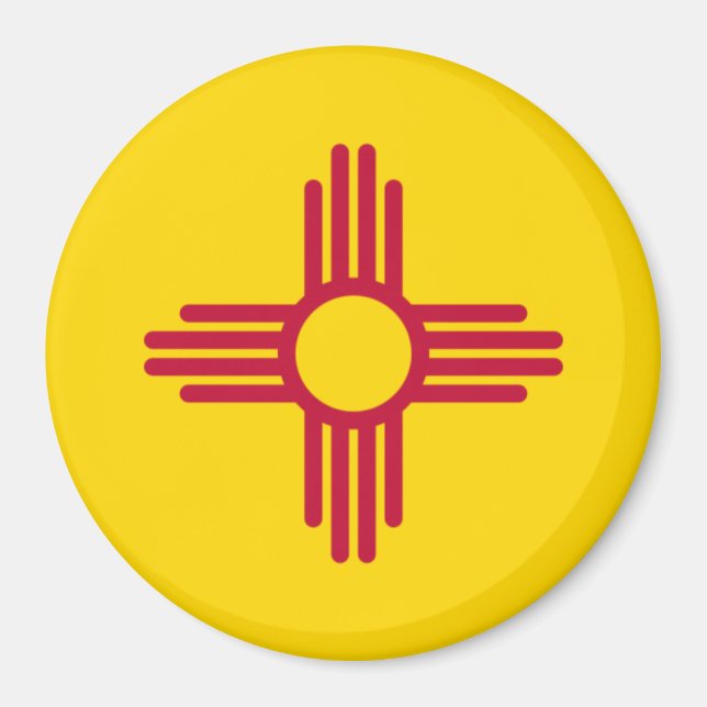 New mexico Statlig flagga Magnet (Framsidan)