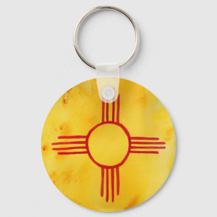 New mexico Statlig flagga Nyckelring